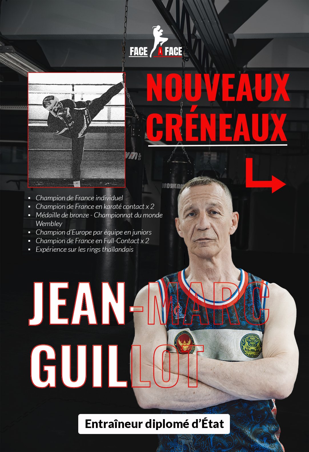 Jean-Marc Guillot — page de couverture, annonce des nouveaux créneaux
